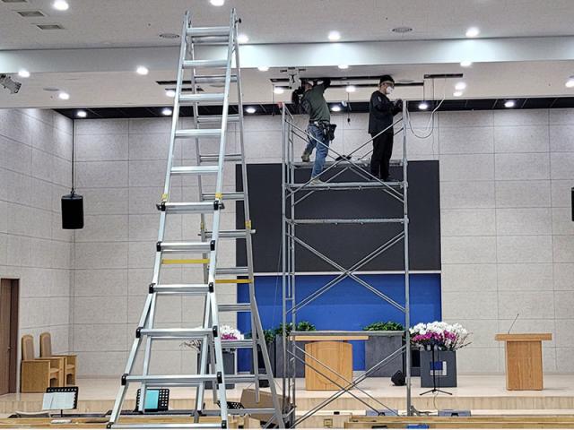 성가대마이크 엘리베이션공사